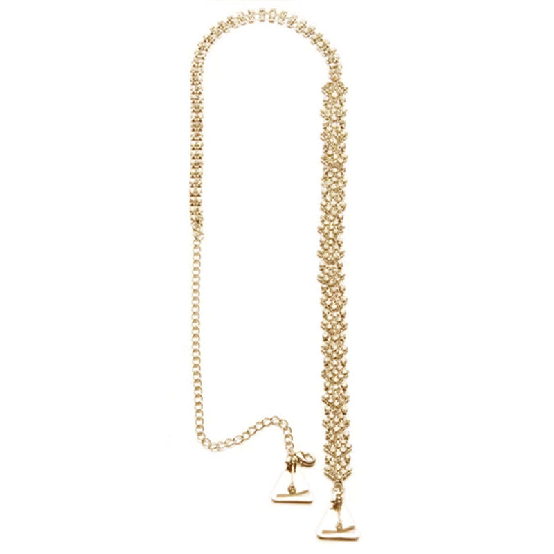 Rhinestone Shoulder Chain – Glam Dress Accessory