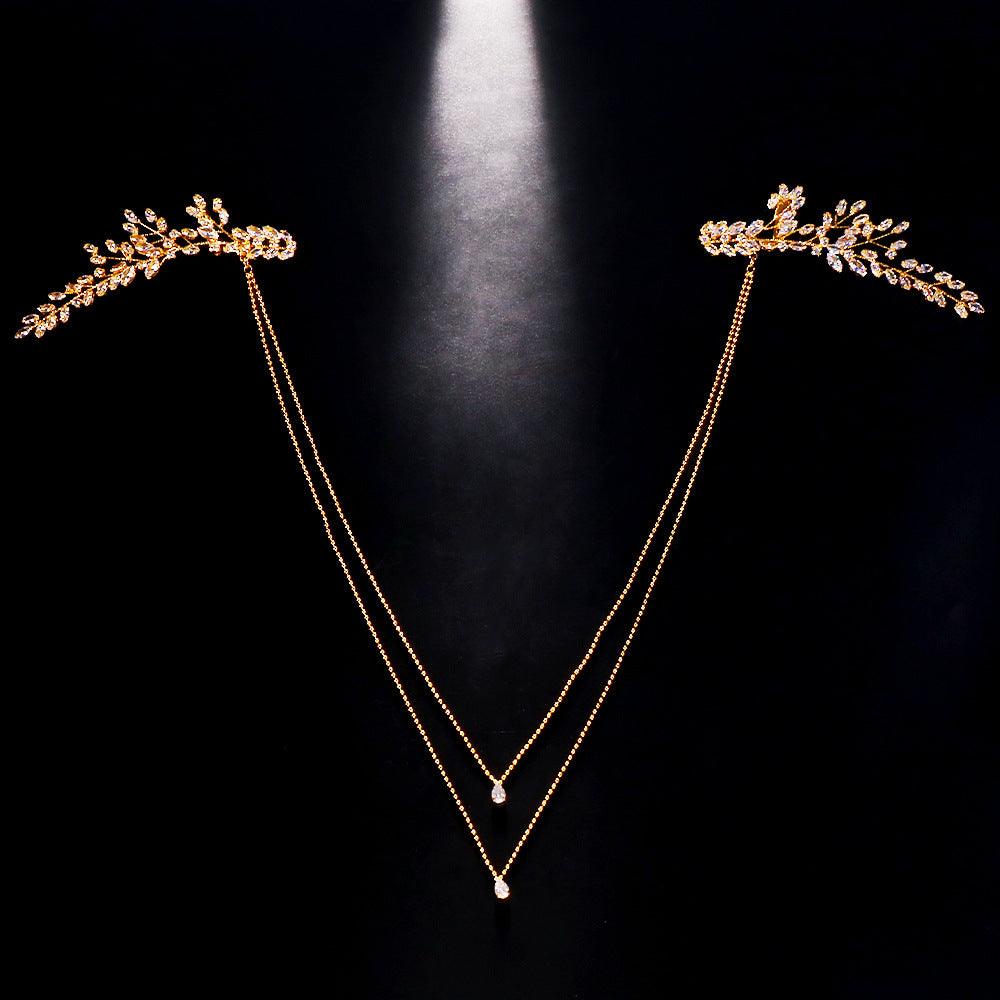 Rhinestone Back Chain – Elegant Dress Jewelry