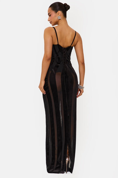 Midnight Velvet Siren Gown