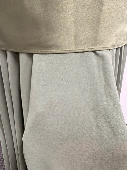 Nocturnal Sage Layered Slip Maxi Dress - Forest Whisper Edition